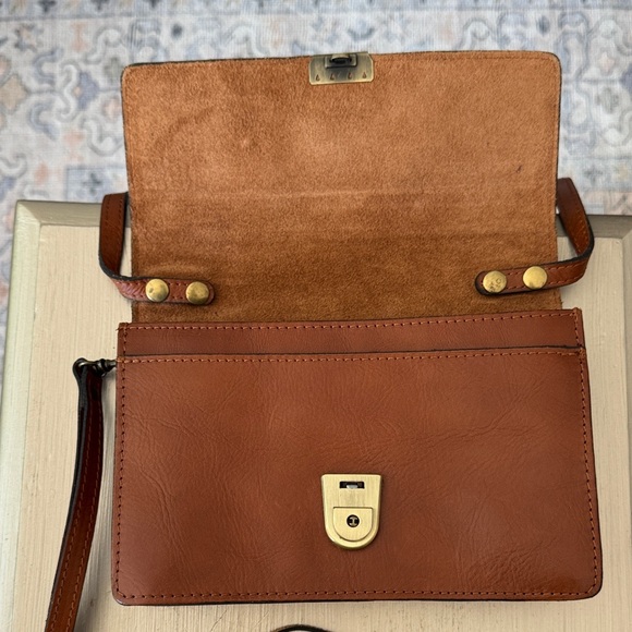 Patricia Nash Brown Leather Crossbody Bag - Picture 3 of 14